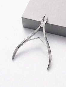 1pc Cuticle Care Tools Silver Japanese Front Dead Skin Clippers For Hands And Feet, Dead Skin, Barbs, Keratin Trimmer With Keratin Pusher Set, Stainless Steel Cutter, Professional Keratin Pliers Remover, Very Sharp, Salon-Quality Nail Tools