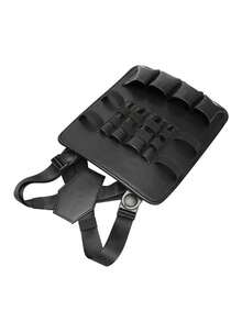 1pc Professional Hairdresser Organizer Bag, Black Faux Leather Chest Pocket, Adjustable Buckle, Unisex Barber Tool Kit, Ideal Christmas Gift, Suitable For Hair Salon Use (Bag Only) - Multicolor - View 8