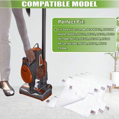 2pcs Shark HV300 Series Replacement Nozzles, Washable Microfiber Material, Compatible With Shark Dust-Away, Rocket, Rotator, Navigator Lift-Away Pro Vacuums, Lightweight Handheld Vacuums - Replacement Parts