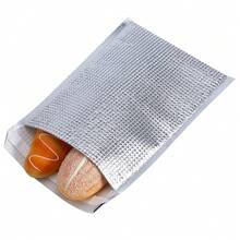10pcs set Disposable Aluminum Foil Insulated Food Storage Bag Thermal Cooler Silver (25 * 30cm) - Multicolor - Ver 4