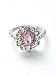 优雅向日葵戒指，镶嵌闪耀立方氧化锆——奢华双色设计，是婚礼和特殊场合的完美之选 - 戒指 - 查看 11