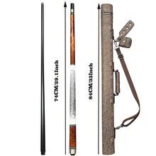 Heavy-Duty Gold-Brown PVC Billiard Cue Case - Impact-Resistant Protective Cover, Chinese Pattern Design With Gold Accents, Fits 1/2 Size Cue Sticks, Suitable For American/English Pool, Scratch-Resistant