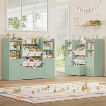 Kids Bookcases, Cabinets & Shelves - màu xanh lá - Xem 9