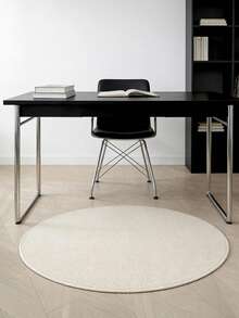 1pc Soft Cream-White Pineapple Plush Round Mat - Anti-Slip, Durable Polyester Floor Mat, Suitable For Bedroom Or Living Room Decor, Holiday Gift, Bedroom Carpet, Comfortable Home Accessory, Modern Round Pad, Decorative Rug, Bedroom Decor, Small Rug, Carpet, Home Decor, Living Room Rug, Living Room Small Rug - Multicolor - View 4