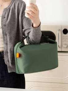 Large Capacity Lunch Bag, Thick Aluminum Foil Insulated Lunch Box Tote Bag, Portable For Work, Dumpling Insulated Bag - Multicolor - View 4