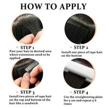 Body Wave Tape In Hair Extensions Real Human Hair 20pcs Tape Ins Human Hair Extensions Dark Wine Human Hair Tape In Soft Skin Wet And Invisible - S99J - View 7