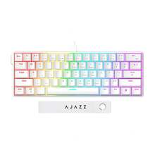 Teclado mecánico con cable AJAZZ NK61 RGB, teclado con retroiluminación personalizable, teclado compacto y portátil, teclado de oficina, teclado para juegos, teclado mecánico, teclado para juegos de computadora, cable USB-C desmontable, incluye extractor de teclas - Producto auténtico oficial - Ver 11