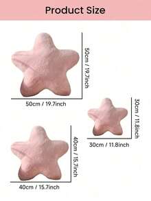 11.81"/15.74" Cute Star Plush Throw Pillow, Soft Faux Fur Material Cushion, Christmas Decoration For Sofa, Bedroom And Living Room, Great Christmas Gift For Family And Friends - 白色 - 查看 10