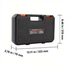 9pcs  Impact Socket Set, CR-Mo Metal, 1/2" Drive Metric Deep Sockets With Carrying Case - 8 - View 10