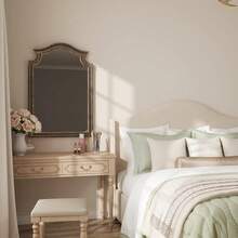 1 Roll Thick Brown Matte Vinyl Self-Adhesive Wallpaper, Waterproof, Oil-Resistant, Removable, Suitable For Bedroom, Bathroom, Living Room Wall Decor, Cabinet, Vanity Drawers, Home Decor, Room Decoration - Apricot - View 14