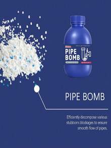 jakehoe Drain Cleaner - Convenient Household Drain Pipe Cleaner For Kitchen And Bathroom, Dissolves Various Debris, Leaves, And Grease - Powdery - View 9