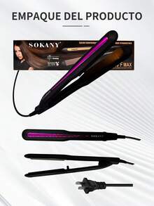 Plancha para Cabello 2 en 1, ¡Alisa y Riza con un Solo Dispositivo! Tecnología Iónica y Placas de Cerámica para Brillo Extremo. Calentamiento en 30 Segundos, Perfecta para Estilos Diarios - Multicolor - Ver 2