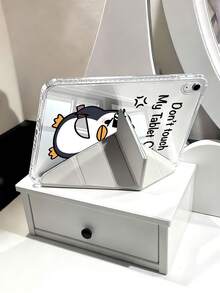 请勿触碰我的设备。可爱卡通企鹅图案平板电脑保护套，兼容 iPad Air 11 英寸 M3 2025 / M2 2024、iPad Air 第五代 2022、iPad (A16) 11 英寸第十一代 2025、三星 Galaxy Tab、Kindle Paperwhite 第十二代 2024。透明背壳，时尚图案保护套，支持自动睡眠/唤醒功能，气囊保护，适合送礼和办公使用。 - 彩色 - 查看 7