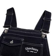 Skechers Women's Comfortable Casual Woven Suspender Skirt - Dark Denim Blue - View 4