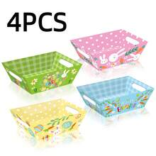 4pcs Heart-Themed Pink Boat-Shaped Gift Boxes, Holiday Party Supplies With Multi-Color Heart & Lip Pattern Design, Wedding Anniversary Valentine's Day Decorations - Multicolor - View 9