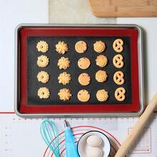 2/4PCS Heat Resistant Silicone Baking Mat, Breathable Mesh Non-Stick Oven Liner, Reusable Baking Sheet Pad, Macaron Cookie Pizza Bread Baking Mat, Home Baking Tool, Heat Resistant Easy Clean, Even Heating Ventilation, Fits Oven Tray, DIY Cookie Pastry Cake Making, Kitchen Baking Dedicated Silicone Mat, Replace Parchment Paper, Material, Essential Baking Accessory For Baking Enthusiasts - Multicolor - View 11