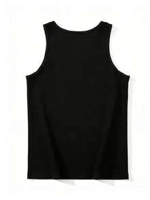 Men's Summer Casual Outdoor Sports Minimalist Quick-Dry Tank Top And Shorts Set Black - Black - View 4
