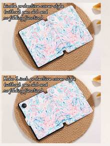 Fresh Pink Blue Watercolor Tablet Case, Compatible With IPad 9.7/10.2/10.5/10.9/12.9/Pro 11, 10th Generation, Compatible With Samsung Galaxy Tab S6 Lite 10.4-Inch, Compatible With Kindle Paperwhite 12th Gen 2024, 2022 Kindle (11th Generation), Soft And Drop Resistant, Intelligent Standing/Automatic Wake-Up/Sleep - Nhiều màu - Xem 9