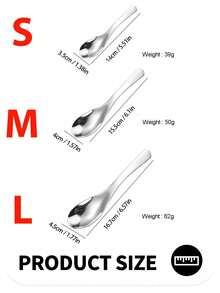 3PCS 304 Stainless Steel Thickened Earl Gray Spoon, Soup Spoon, Stainless Steel Coffee Spoon, Simple Milk Spoon, Modern Stirring Spoon, Reusable Spoon, Washable Dessert Spoon, Canteen Hotel Tableware, Restaurant Tableware, - Silver - View 9