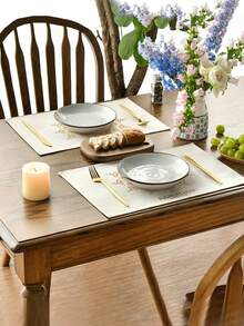 1/4/5/6/7pcs Crescent Moon, Star, Ramadan Lantern Decor Set, Linen Comfortable Texture, Ramadan Tablecloth, Ramadan Decoration Set, Eid Decoration Set, Ramadan Dining Table Decor, Crescent Moon Tablecloth, Eid Mubarak Tablecloth, Suitable For Ramadan, Eid Al-Fitr Party And Dining Decoration, Multiple Sizes - Multicolor - View 7