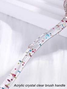 1pc Flower-Shaped Nail Dust Cleaning Brush With Acrylic Crystal Handle - Soft, Fluffy Gradient Bristles Remove Nail Dust Or Can Be Used As A Makeup Brush Tool - Suitable For Home Salon And Professional Nail Tool Use. Nail Supplies - Multicolor - View 6