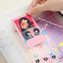 A5 Matte Loose-Leaf File Folder, 3-Inch Photo Album, Idol Fan Collection Mini Card Photo Album - Multicolor - View 4