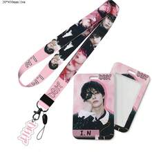 STRAYKID S Long Lanyard Acrylic Pendant With Plastic Pull-Tab Card Holder - Multicolor - View 5
