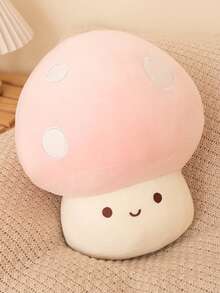 毛绒蘑菇抱枕和吊坠，可爱填充蘑菇毛绒玩具，蘑菇造型填充毛绒靠垫，可用于房间装饰和儿童礼物 - 紅色 - 查看 22