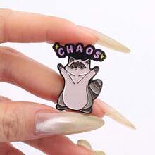 1 Piece Cute Cartoon Raccoon Pin, Suitable For Backpack Clothing Hat, Gift For Friends - Nhiều màu - Xem 6