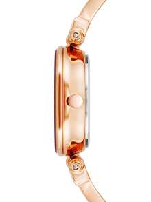 Anne Klein Women's Dress Watch, Stainless Steel Expandable Band, Round Dial, Ultra-Thin Bangle Style Wristwatch - Rose Gold - View 9