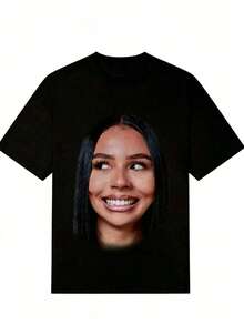 Women Men Mariah Scientist Rapper Young Hip-Hop Tee Tshirt, Women Tee Classic Free Thugs Print Round Neck Short Sleeve T-Shirt Y2K Vintage Streetwear Graphic Oversized Women Tops Crew Neck Comfortable T-Shirt-Gender-Neutral Retro-Futuristic Tee - Bold Statement PrintUnique Print _Vintage Black White Print Oversized Tee | Unisex Hippie Essential - A15 - 查看 1