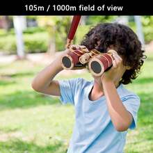 3x25 Tricolor Theater Binoculars (Red, White, Black) | Portable Glasses For Children (Opera And Concert) | Cute Mini Binoculars, Ideal Gift For Children, Shows And Sightseeing While Traveling - Red - View 7