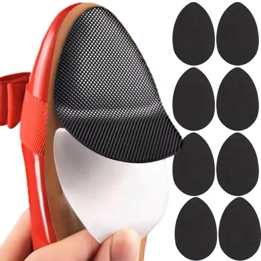 12 miếng lót giày cao su chống trượt, miếng dán đế giày giảm tiếng ồn, miếng lót giày tự dính chống trượt, miếng dán đế giày giảm ma sát, thích hợp cho giày cao gót nữ, giày thể thao, dép xăng đan, bảo vệ đế giày cho đám cưới, tiệc tùng, đi làm văn phòng. - màu đen - Xem 1
