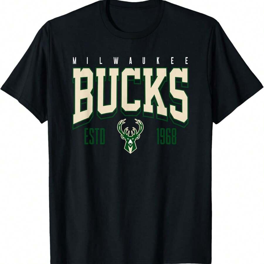 Official Milwaukee Bucks Battle Tested T-Shirt - 黑色 - 查看 1