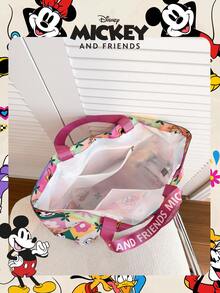 Disney Túi mua sắm dành cho thanh thiếu niên, mẫu mã chính hãng, dung tích lớn, có thể gấp gọn, nhiều màu sắc, kiểu dáng túi sách, túi đeo vai có dây rút, túi xách tay nhẹ - Nhiều mẫu mã để lựa chọn. Hoàn hảo cho sử dụng hàng ngày/mua sắm/quà tặng ngày Valentine. - DHF52004-MF - Xem 6