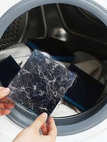 可重复使用的洗衣机绒毛清除器 - 强力粘合剂，宠物毛发收集器，防毛发清洁工具 - 彩色 - 查看 3