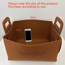 AD 1pc Foldable Car Trunk Organizer Box, Practical Storage Box For Women, Multi-Functional Car Storage Compartment