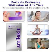 21pcs/7pairs Purple Teeth Whitening Strips, Deep Cleaning, Oral Care, Teeth Whitening Strips, Fresh Breath, Suitable For Travel And Home Use, Large Size, Exclusive Design - Purple Teeth Whitening Strips - 21 Pairs - View 9