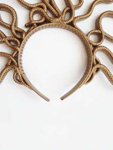 美杜莎蛇形头饰，希腊女神头饰，派对装饰道具，角色扮演配饰，舞台表演装饰，摄影服装，馈赠亲朋好友的完美礼物 - 彩色 - 查看 9