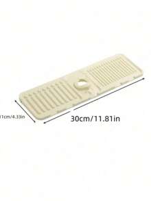 1 pieza Protector contra salpicaduras de grifo de silicona - Bandeja antigoteo para manija de grifo de silicona, dispensador de jabón líquido, almohadilla para esponja detrás del grifo, accesorios para fregadero de cocina, antifugas, recortable para bordes estrechos, apto para fregadero de baño, fregadero de cocina y escurridor - Multicolor - Ver 5