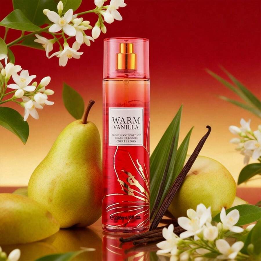 Wish 20 Varieties Of Women's Body Mist Perfume Spray, 8 Fl.Oz Long-Lasting Floral Fruity Spray With Non-Greasy Alcohol-Based Formula. Suitable For Hair & Body, Ideal For Parties, Dates & Gifting. Lightweight And Smooth Application.Valentine's Day Gift - 溫暖的香草 - 查看 1