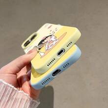 Estuche para teléfono con estampado floral Happy Girl Compatible con estuches para teléfonos ,  17,  17 Pro,  16 Pro Max,  15 Pro Max,  14 y  13 Hecho de material de TPU, duradero, resistente a caídas y elegante Un regalo perfecto para familiares, amigos y seres queridos y un excelente regalo para cumpleaños, San Valentín y Año Nuevo. - Amarillo - Ver 6