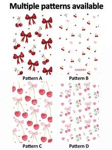 Ayotu 1 件装樱桃蝴蝶结爱心透明保护壳，兼容 iPad 11/iPad 10/iPad 9/iPad Air 7/11 英寸/iPad Air 5/Kindle Paperwhite 11/Kobo Libra 彩色版，兼容 Kobo Clara 彩色/黑白/双色版，全覆盖透明保护壳，硅胶软壳 - 彩色 - 查看 5