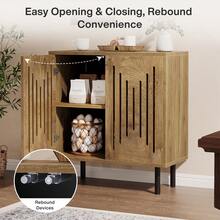 Tribesigns Set Of 2 Sideboard Buffet Cabinet With Storage, 59" Buffet Cabinet Sideboard Cabinet With Doors & Adjustable Shelves, Freestanding Accent Storage Cabinet For Living Room - Gỗ Burly - Xem 5