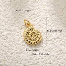 1件铜质创意新款时尚海星贝壳吊坠，多功能DIY手链、项链、背包链、手机链，手工饰品 - 彩色 - 查看 13