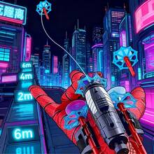 1 Set Spider Launcher Toy, High-Tech Soft Dart Spider Launcher Set With 3 Launchers, Suitable For Backyard Battle, Party Play, 2-Player PK, Perfect Birthday/Holiday Gift - Multicolor - View 2