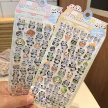 3D立体草莓兔贴纸，可爱兔子草莓设计，手工制作，奖励，教育，剪贴簿 - 彩色 - 查看 14