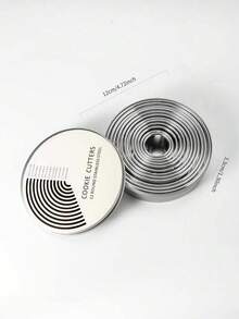 6 件/12 件不锈钢圆形蛋糕模具、慕斯圈