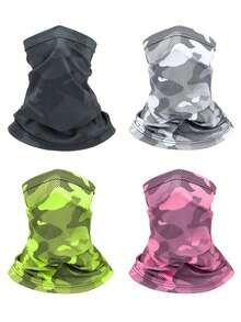 1pc Hanging Ear Mask Thin Breathable Half Lace Cover Summer UV Protection Windproof Mask For Women Men - Multicolor - View 11