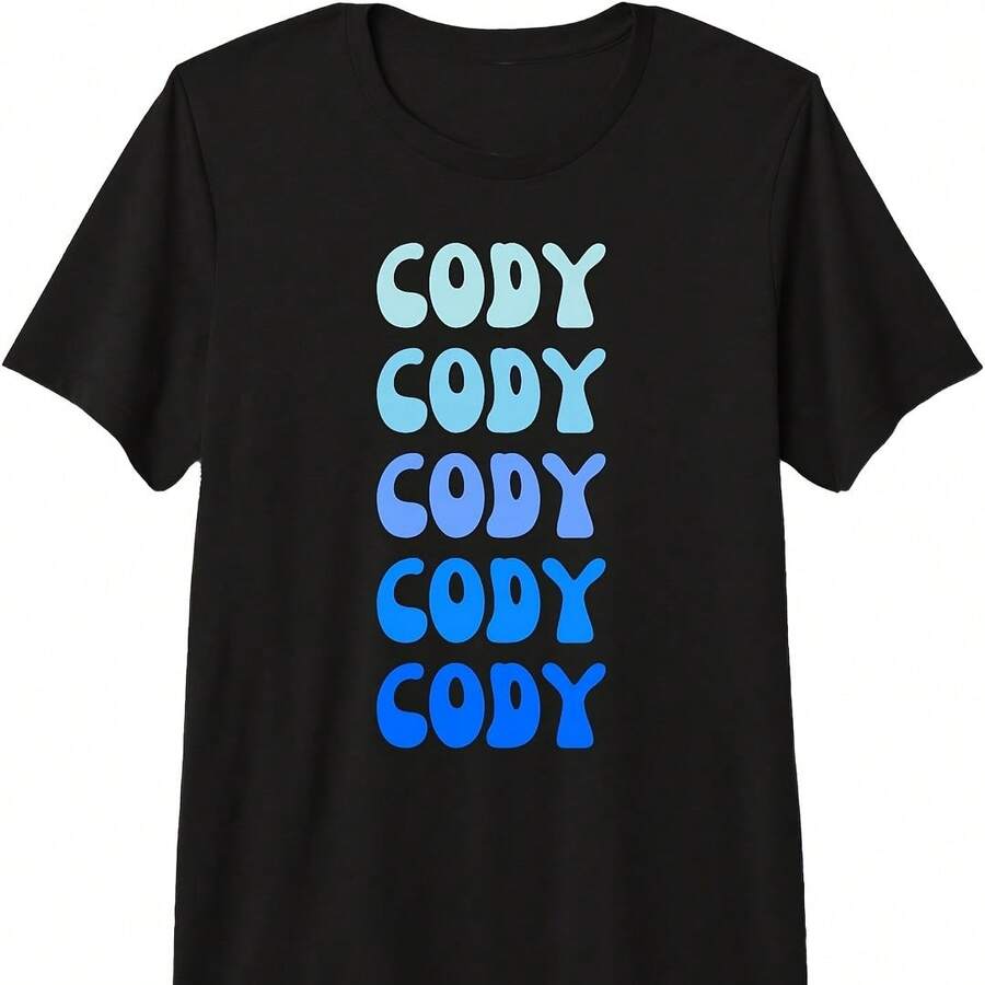 Cody Retro Name Stack Design Pm Tri-Blend T-Shirt - Burdeos - Ver 1